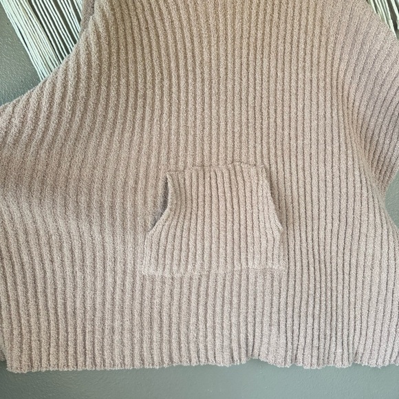 Free People Bestie Blanket Hoodie Poncho soft fuzzy EUC C - Picture 7 of 8